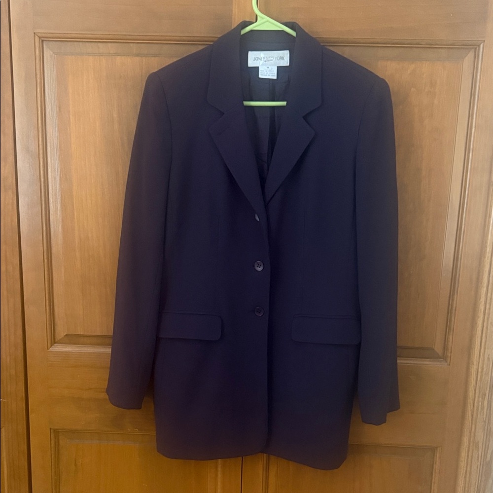 Jones New York Women's Dark Purple Blazer